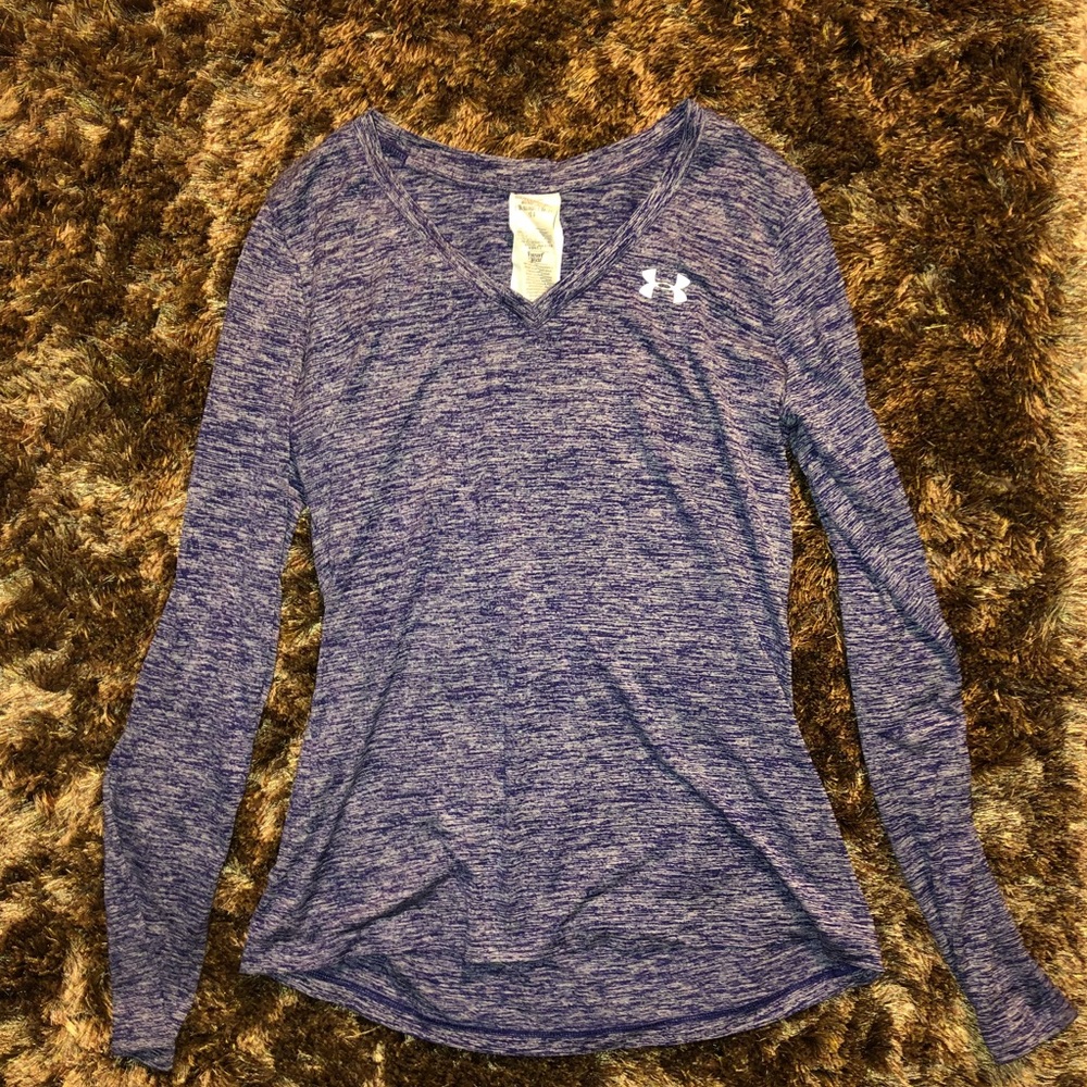 Purple under armour v neck